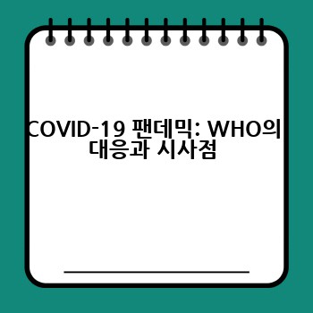 COVID-19 팬데믹: WHO의 대응과 시사점