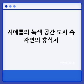 시애틀의 녹색 공간 도시 속 자연의 휴식처