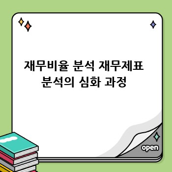 재무비율 분석 재무제표 분석의 심화 과정