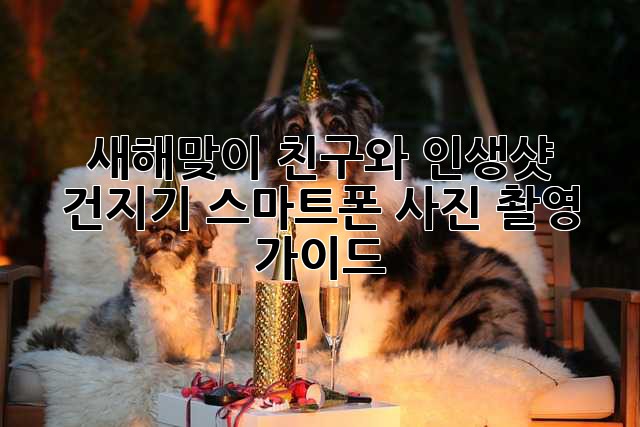✨새해맞이 친구와 인생샷 건지기: 스마트폰 사진 촬영 가이드✨