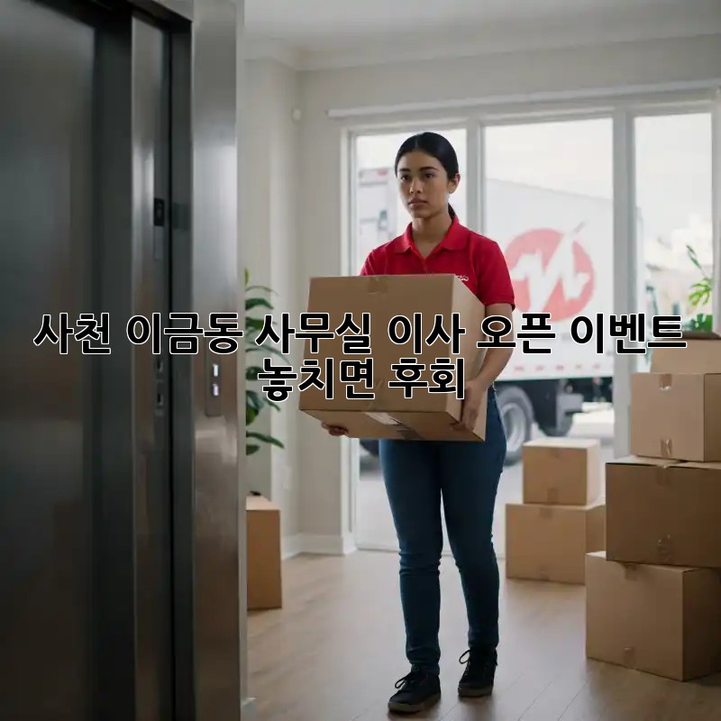 사천 이금동 사무실 이사 오픈 이벤트 🎉 놓치면 후회!