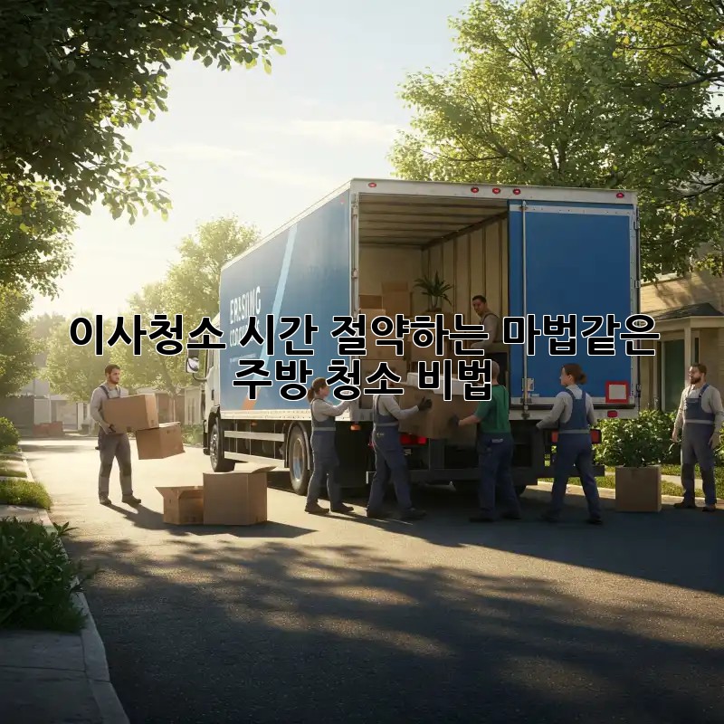이사청소, 시간 절약하는 마법같은 주방 청소 비법! ✨